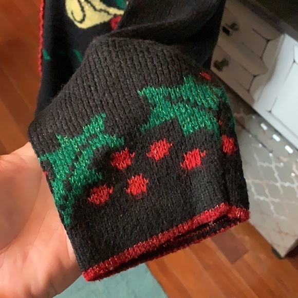 Style Studio Vintage Christmas Sweater Oversized Cardigan Size Medium - Picture 4 of 12